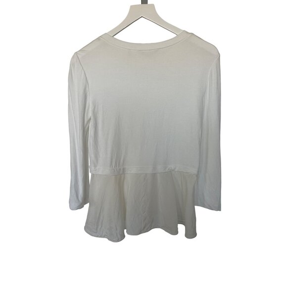 Rebecca Taylor Ivory Peplum Top - Picture 5 of 5